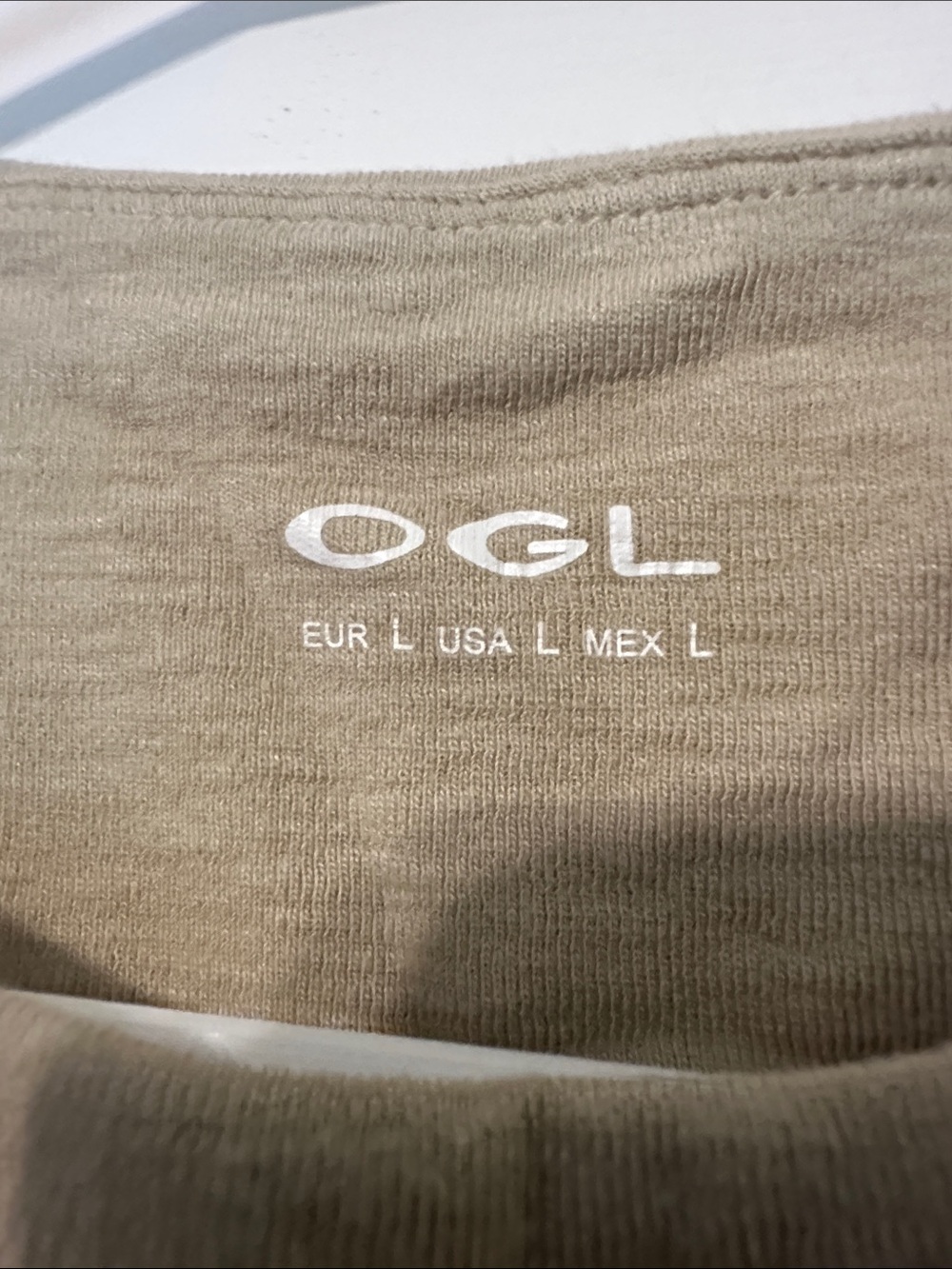 OGL Beige Ruched-Side Tank Top - Picture 2 of 7